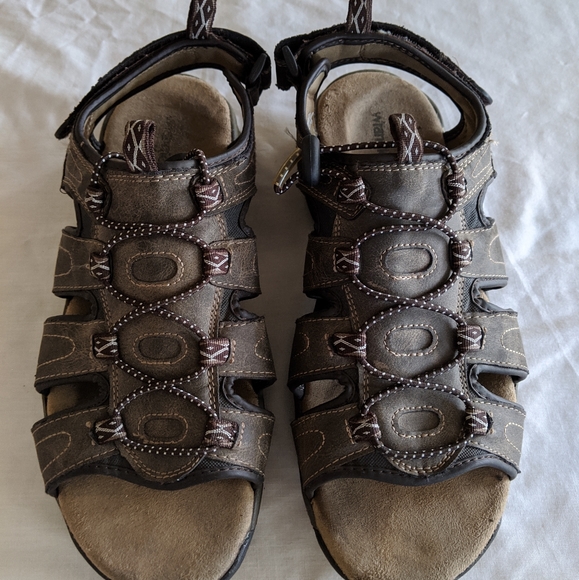 Wrangler Roman Gladiator Open Toe Sandals Brown 11